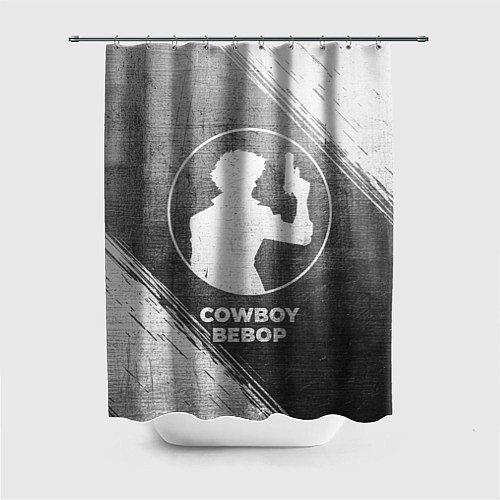 Шторка для ванной Cowboy Bebop - grey gradient / 3D-принт – фото 1