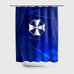 Шторка для ванной Resident Evil blue poly