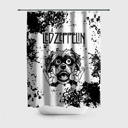 Шторка для ванной Led Zeppelin - рок пес