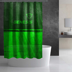 Шторка для душа Genesis - green gradient посередине, цвет: 3D-принт — фото 2