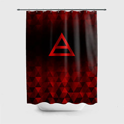 Шторка для ванной Thirty Seconds to Mars red poly