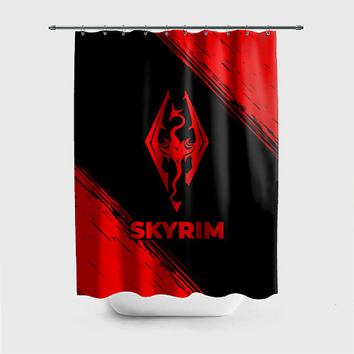 Шторка для ванной Skyrim - red gradient / 3D-принт – фото 1