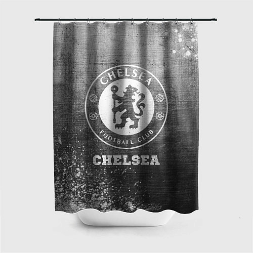 Шторка для ванной Chelsea - grey gradient / 3D-принт – фото 1