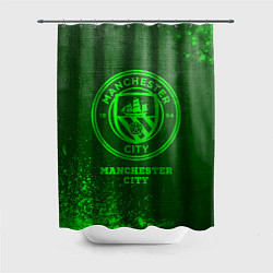 Шторка для ванной Manchester City - green gradient