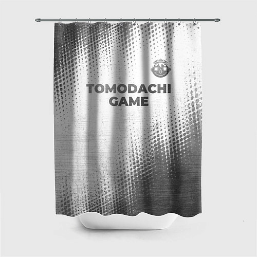 Шторка для ванной Tomodachi Game - white gradient посередине / 3D-принт – фото 1