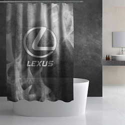 Шторка для душа Lexus - grey gradient, цвет: 3D-принт — фото 2