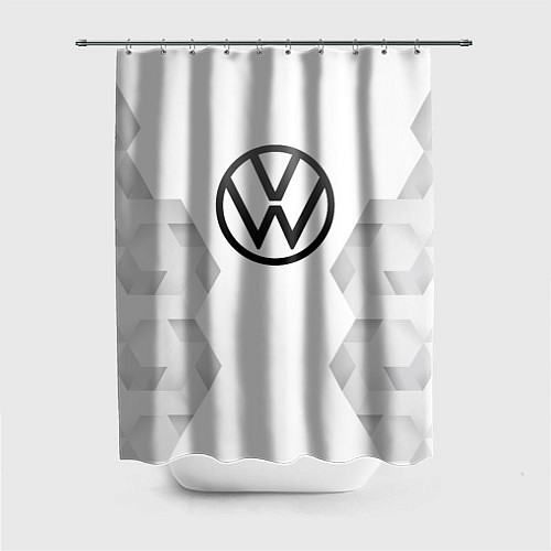 Шторка для ванной Volkswagen white poly / 3D-принт – фото 1