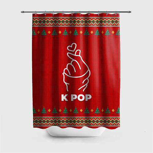 Шторка для ванной K Pop new year / 3D-принт – фото 1