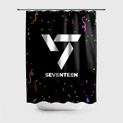 Шторка для душа Seventeen конфети, цвет: 3D-принт