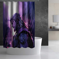 Шторка для душа Thor - Neon rain, цвет: 3D-принт — фото 2