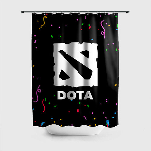 Шторка для ванной Dota конфети / 3D-принт – фото 1