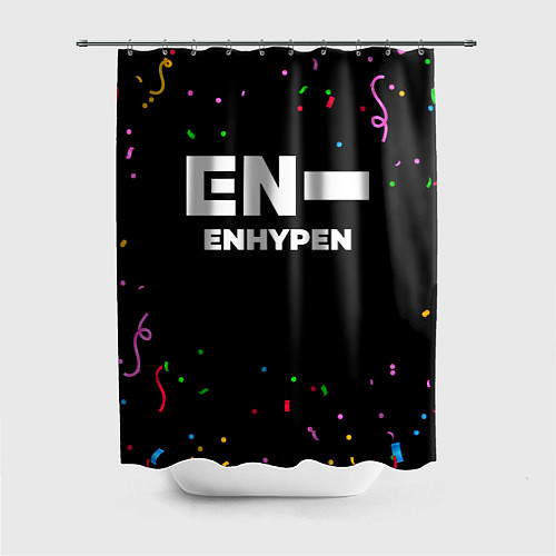 Шторка для ванной Enhypen конфети / 3D-принт – фото 1