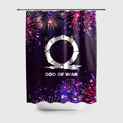 Шторка для ванной Праздничный God of War