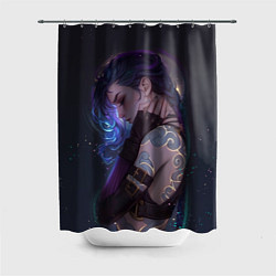 Шторка для душа Джинкс сияние, цвет: 3D-принт