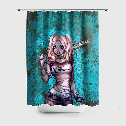 Шторка для ванной Harley Quinn / 3D-принт – фото 1