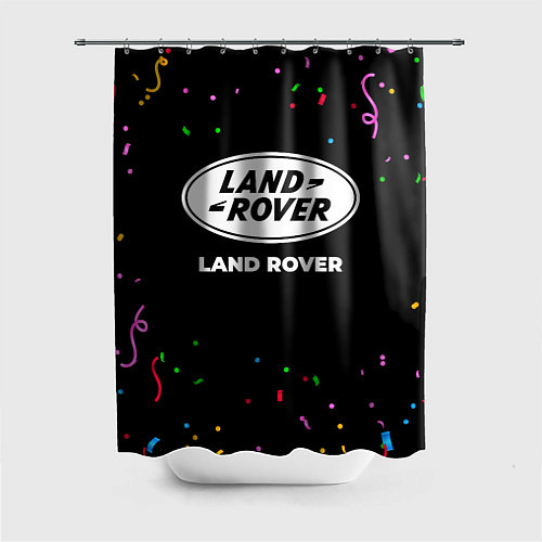 Шторка для ванной Land Rover конфети / 3D-принт – фото 1