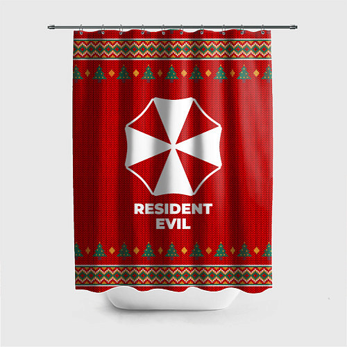 Шторка для ванной Resident Evil new year / 3D-принт – фото 1