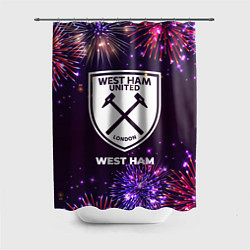 Шторка для ванной Праздничный West Ham