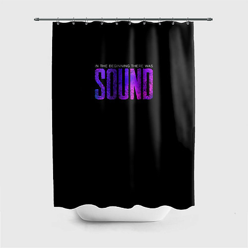 Шторка для ванной In the beginning was sound / 3D-принт – фото 1