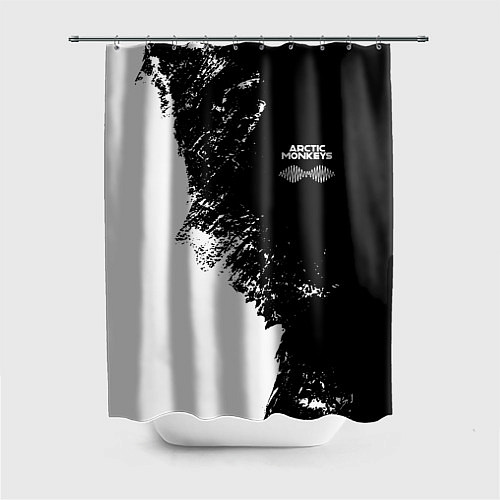 Шторка для ванной Arctic Monkeys - лого / 3D-принт – фото 1
