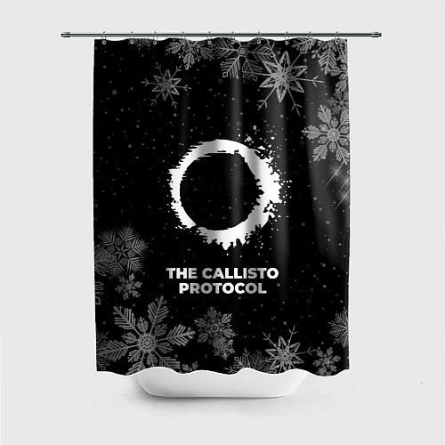 Шторка для ванной Снежный The Callisto Protocol / 3D-принт – фото 1