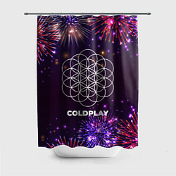 Шторка для ванной Праздничный Coldplay