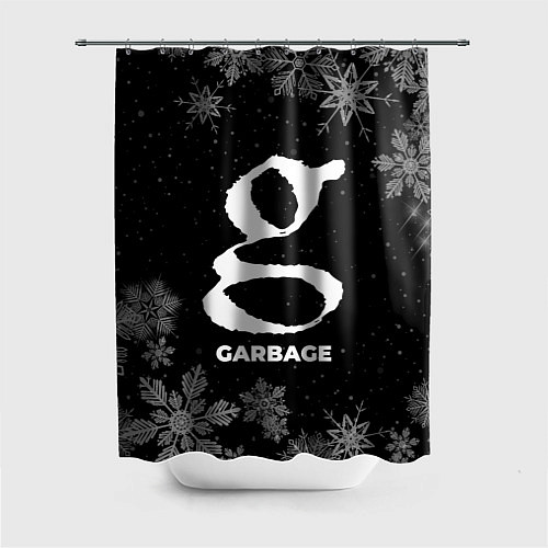 Шторка для ванной Снежный Garbage / 3D-принт – фото 1