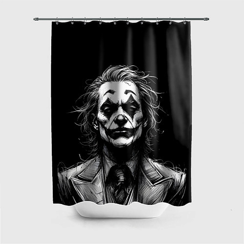 Шторка для ванной Joker - clown / 3D-принт – фото 1