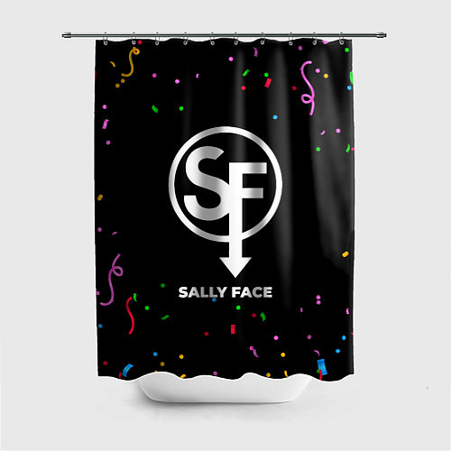 Шторка для ванной Sally Face конфети / 3D-принт – фото 1