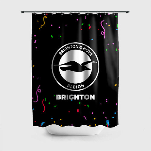 Шторка для ванной Brighton конфети / 3D-принт – фото 1