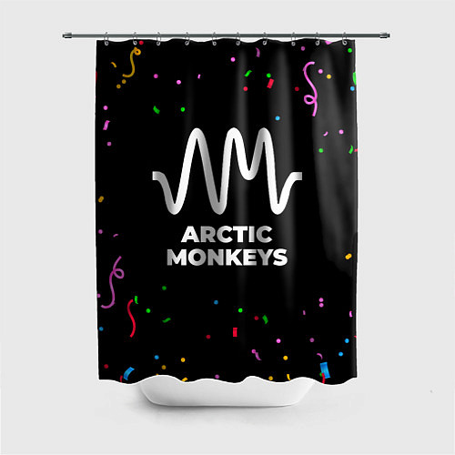 Шторка для ванной Arctic Monkeys конфети / 3D-принт – фото 1
