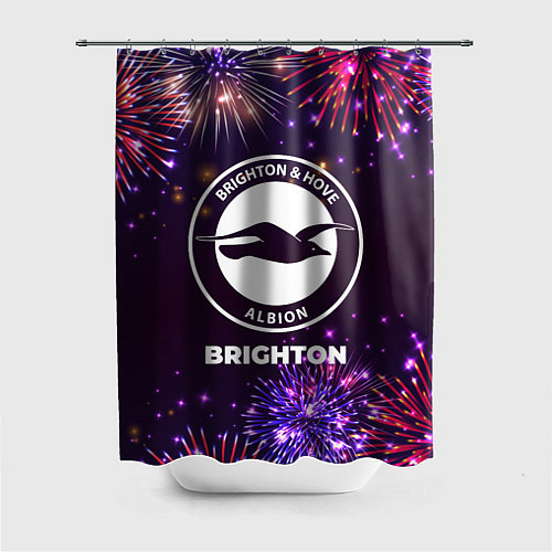 Шторка для ванной Праздничный Brighton / 3D-принт – фото 1