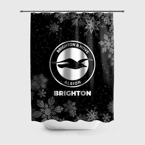 Шторка для ванной Снежный Brighton / 3D-принт – фото 1