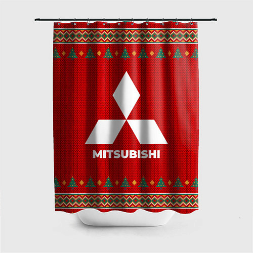 Шторка для ванной Mitsubishi new year / 3D-принт – фото 1