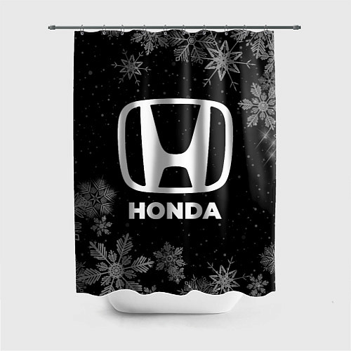 Шторка для ванной Снежный Honda / 3D-принт – фото 1