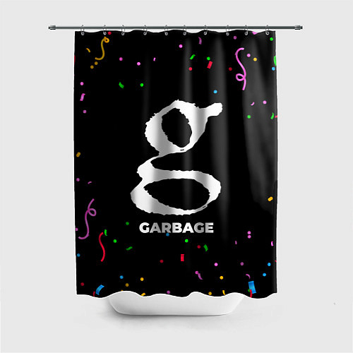 Шторка для ванной Garbage конфети / 3D-принт – фото 1