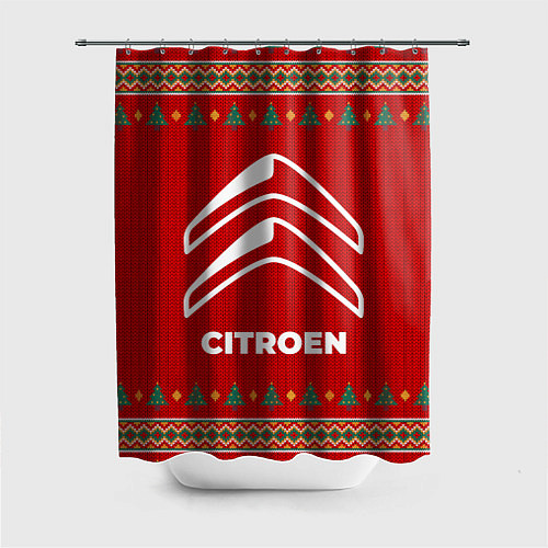 Шторка для ванной Citroen new year / 3D-принт – фото 1