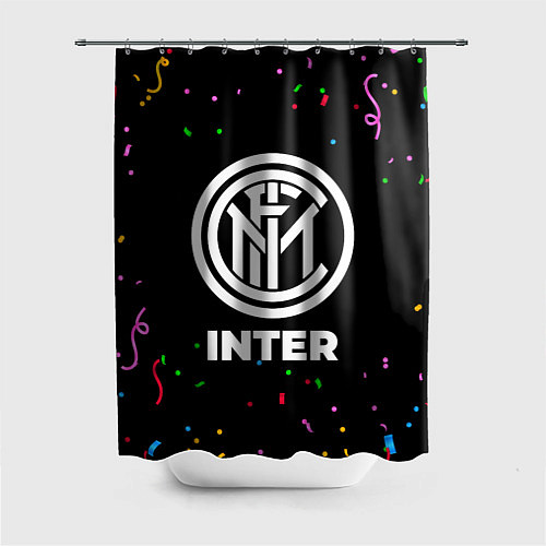Шторка для ванной Inter конфети / 3D-принт – фото 1