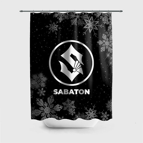 Шторка для ванной Снежный Sabaton / 3D-принт – фото 1