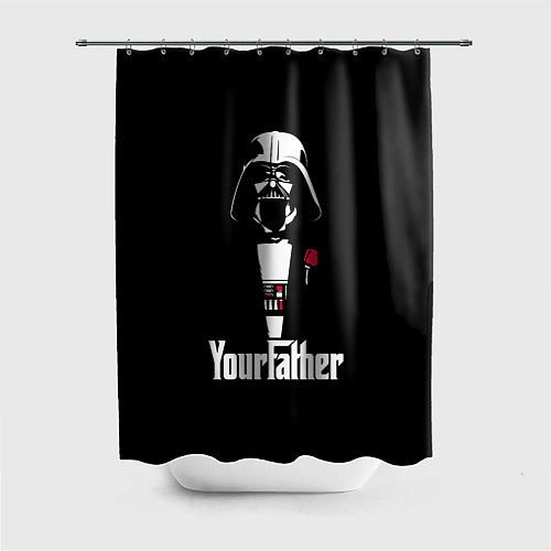 Шторка для ванной Дарт Вейдер крёстный отец / 3D-принт – фото 1