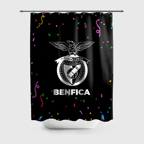 Шторка для ванной Benfica конфети / 3D-принт – фото 1
