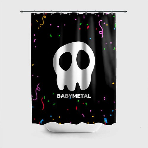 Шторка для ванной Babymetal конфети / 3D-принт – фото 1