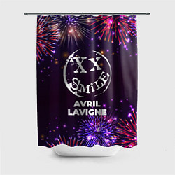 Шторка для ванной Праздничный Avril Lavigne