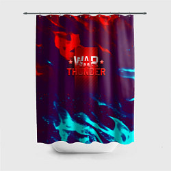 Шторка для ванной Вартандер неоновый огонь