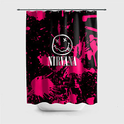 Шторка для ванной Nirvana pink color