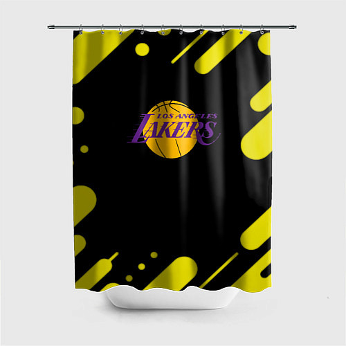 Шторка для ванной Lakers club / 3D-принт – фото 1