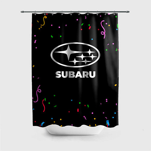 Шторка для ванной Subaru конфети / 3D-принт – фото 1
