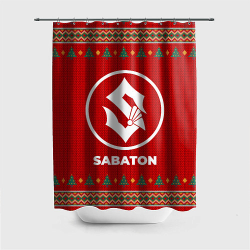 Шторка для ванной Sabaton new year / 3D-принт – фото 1