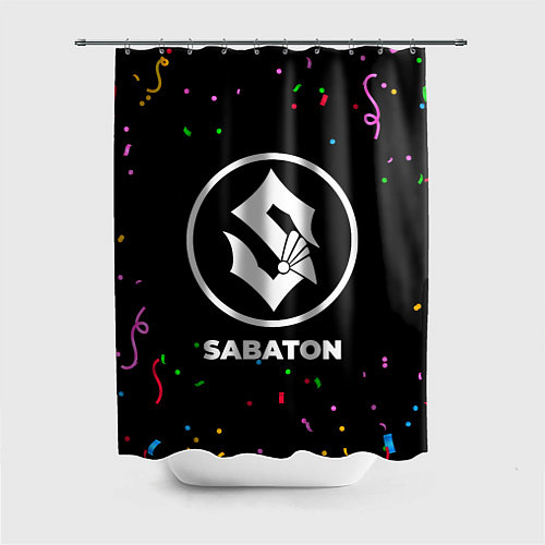 Шторка для ванной Sabaton конфети / 3D-принт – фото 1