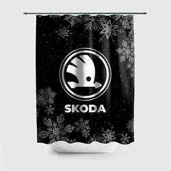 Шторка для ванной Снежный Skoda